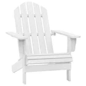 Silla de jardín de madera blanca de vidaXL, Sillas de jardín - Ref: Foro24-40860, Precio: 80,10 €, Descuento: %