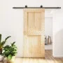 Puerta corredera con herrajes madera maciza de pino 90x210 cm by vidaXL, Doors - Ref: Foro24-3203073, Price: 209,21 €, Discou...