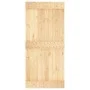 Puerta corredera con herrajes madera maciza de pino 95x210 cm de vidaXL, Puertas - Ref: Foro24-3203183, Precio: 197,69 €, Des...