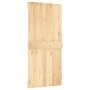 Puerta corredera con herrajes madera maciza de pino 95x210 cm de vidaXL, Puertas - Ref: Foro24-3203183, Precio: 197,69 €, Des...