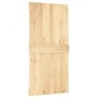 Schiebetür mit Beschlägen aus massivem Kiefernholz, 100 x 210 cm von vidaXL, Türen - Ref: Foro24-3203184, Preis: 226,35 €, Ra...