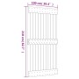Puerta corredera con herrajes madera maciza de pino 100x210 cm de vidaXL, Puertas - Ref: Foro24-3203184, Precio: 231,36 €, De...