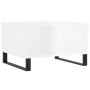 Mesa de centro madera contrachapada blanco brillo 60x50x36,5 cm de vidaXL, Mesas de centro - Ref: Foro24-830550, Precio: 56,5...