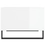 Mesa de centro madera contrachapada blanco brillo 60x50x36,5 cm de vidaXL, Mesas de centro - Ref: Foro24-830550, Precio: 56,5...