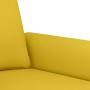 Juego de sofás con cojines 3 piezas terciopelo amarillo en Sofás | Comprar online en Foru.es