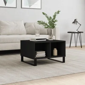 Mesa de centro madera contrachapada negro 60x50x36,5 cm de vidaXL, Mesas de centro - Ref: Foro24-830549, Precio: 52,73 €, Des...