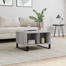 Mesa de centro madera contrachapada gris Sonoma 60x50x36,5 cm de vidaXL, Mesas de centro - Ref: Foro24-830554, Precio: 53,41 ...