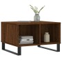 Mesa de centro madera contrachapada marrón roble 60x50x36,5 cm de vidaXL, Mesas de centro - Ref: Foro24-830555, Precio: 51,35...