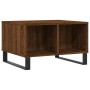 Mesa de centro madera contrachapada marrón roble 60x50x36,5 cm de vidaXL, Mesas de centro - Ref: Foro24-830555, Precio: 51,35...