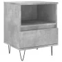 Nachttisch aus grauem Beton-Engineer-Holz 40x35x50 cm von vidaXL, Nachttische - Ref: Foro24-830628, Preis: 41,12 €, Rabatt: %