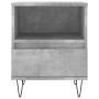 Mesita de noche madera de ingeniería gris hormigón 40x35x50 cm de vidaXL, Mesitas de noche - Ref: Foro24-830628, Precio: 39,8...