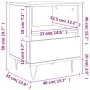 Nachttisch aus grauem Beton-Engineer-Holz 40x35x50 cm von vidaXL, Nachttische - Ref: Foro24-830628, Preis: 41,12 €, Rabatt: %