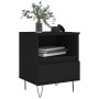 Mesita de noche madera contrachapada negro 40x35x50 cm de vidaXL, Mesitas de noche - Ref: Foro24-830622, Precio: 48,69 €, Des...