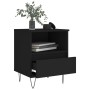 Mesita de noche madera contrachapada negro 40x35x50 cm de vidaXL, Mesitas de noche - Ref: Foro24-830622, Precio: 48,69 €, Des...