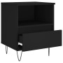 Mesita de noche madera contrachapada negro 40x35x50 cm de vidaXL, Mesitas de noche - Ref: Foro24-830622, Precio: 48,69 €, Des...