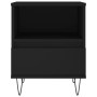 Mesita de noche madera contrachapada negro 40x35x50 cm de vidaXL, Mesitas de noche - Ref: Foro24-830622, Precio: 48,69 €, Des...