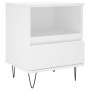 Mesita de noche madera contrachapada blanco 40x35x50 cm de vidaXL, Mesitas de noche - Ref: Foro24-830620, Precio: 46,19 €, De...