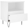 Mesita de noche madera contrachapada blanco 40x35x50 cm de vidaXL, Mesitas de noche - Ref: Foro24-830620, Precio: 46,19 €, De...