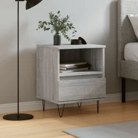 Sonoma gray engineered wood bedside table 40x35x50 cm by vidaXL, Nightstands - Ref: Foro24-830632, Price: 39,93 €, Discount: %