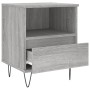 Mesita de noche madera de ingeniería gris Sonoma 40x35x50 cm de vidaXL, Mesitas de noche - Ref: Foro24-830632, Precio: 40,39 ...