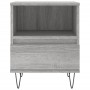 Mesita de noche madera de ingeniería gris Sonoma 40x35x50 cm de vidaXL, Mesitas de noche - Ref: Foro24-830632, Precio: 40,39 ...