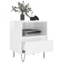 Mesitas noche 2 uds madera ingeniería blanco brillo 40x35x50 cm de vidaXL, Mesitas de noche - Ref: Foro24-830625, Precio: 75,...