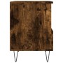 Mesita de noche madera de ingeniería roble ahumado 40x35x50 cm de vidaXL, Mesitas de noche - Ref: Foro24-830630, Precio: 39,3...