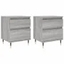 Bedside table 2 pcs Sonoma gray engineered wood 40x35x50 cm by vidaXL, Nightstands - Ref: Foro24-830665, Price: 76,57 €, Disc...