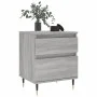 Bedside table 2 pcs Sonoma gray engineered wood 40x35x50 cm by vidaXL, Nightstands - Ref: Foro24-830665, Price: 76,57 €, Disc...