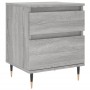 Mesita de noche 2 uds madera ingeniería gris Sonoma 40x35x50 cm de vidaXL, Mesitas de noche - Ref: Foro24-830665, Precio: 77,...