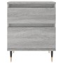 Mesita de noche 2 uds madera ingeniería gris Sonoma 40x35x50 cm de vidaXL, Mesitas de noche - Ref: Foro24-830665, Precio: 77,...