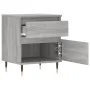 Bedside table 2 pcs Sonoma gray engineered wood 40x35x50 cm by vidaXL, Nightstands - Ref: Foro24-830665, Price: 76,57 €, Disc...