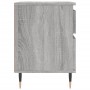 Mesita de noche 2 uds madera ingeniería gris Sonoma 40x35x50 cm de vidaXL, Mesitas de noche - Ref: Foro24-830665, Precio: 77,...
