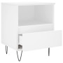 Mesitas de noche 2 uds madera de ingeniería blanco 40x35x50 cm de vidaXL, Mesitas de noche - Ref: Foro24-830621, Precio: 72,9...