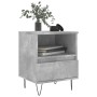 Mesitas noche 2 uds madera ingeniería gris hormigón 40x35x50 cm de vidaXL, Mesitas de noche - Ref: Foro24-830629, Precio: 68,...