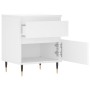 Mesita de noche madera contrachapada blanco 40x35x50 cm de vidaXL, Mesitas de noche - Ref: Foro24-830652, Precio: 49,85 €, De...