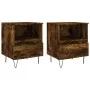 Nightstands 2 pcs engineered wood smoked oak 40x35x50 cm by vidaXL, Nightstands - Ref: Foro24-830631, Price: 68,05 €, Discoun...