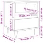 Mesita de noche madera de ingeniería marrón roble 40x35x50 cm de vidaXL, Mesitas de noche - Ref: Foro24-830634, Precio: 46,68...