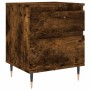 Mesita de noche madera de ingeniería roble ahumado 40x35x50 cm de vidaXL, Mesitas de noche - Ref: Foro24-830662, Precio: 42,0...