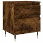 Smoked oak engineered wood bedside table 40x35x50 cm by vidaXL, Nightstands - Ref: Foro24-830662, Price: 41,50 €, Discount: %
