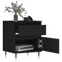 Mesitas de noche 2 uds madera de ingeniería negro 40x35x50 cm de vidaXL, Mesitas de noche - Ref: Foro24-830655, Precio: 91,36...