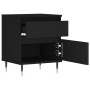 Mesitas de noche 2 uds madera de ingeniería negro 40x35x50 cm de vidaXL, Mesitas de noche - Ref: Foro24-830655, Precio: 91,36...