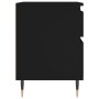 Mesitas de noche 2 uds madera de ingeniería negro 40x35x50 cm de vidaXL, Mesitas de noche - Ref: Foro24-830655, Precio: 91,36...