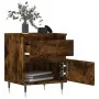Bedside tables 2 units smoked oak engineered wood 40x35x50 cm by vidaXL, Nightstands - Ref: Foro24-830663, Price: 69,87 €, Di...
