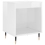 Mesita de noche madera de ingeniería blanco brillo 40x35x50 cm de vidaXL, Mesitas de noche - Ref: Foro24-830704, Precio: 36,7...