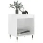 Mesita de noche madera de ingeniería blanco brillo 40x35x50 cm de vidaXL, Mesitas de noche - Ref: Foro24-830704, Precio: 36,2...