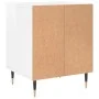 Mesita de noche madera de ingeniería blanco brillo 40x35x50 cm de vidaXL, Mesitas de noche - Ref: Foro24-830704, Precio: 36,2...
