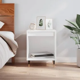 Mesita de noche madera contrachapada blanco 40x35x50 cm de vidaXL, Mesitas de noche - Ref: Foro24-830700, Precio: 30,38 €, De...
