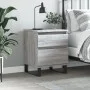 Mesita de noche madera de ingeniería gris Sonoma 40x35x50 cm de vidaXL, Mesitas de noche - Ref: Foro24-830696, Precio: 55,41 ...