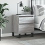 Mesita de noche madera de ingeniería gris Sonoma 40x35x50 cm de vidaXL, Mesitas de noche - Ref: Foro24-830696, Precio: 56,39 ...